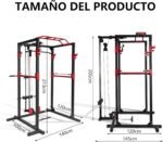 Power Rack Profesional con Poleas para Entrenamiento Completo Fuerza - Imagen 2