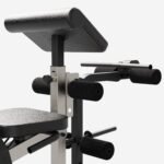 Banco Musculación Soportes Barra + Estación Curl Bíceps/Piernas - Imagen 2