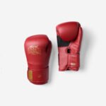 Guantes Boxeo Entrenamiento Rojo Espuma Ergonómica - Imagen 2