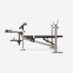 Banco Musculación Soportes Barra + Estación Curl Bíceps/Piernas - Imagen 3