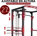 Power Rack Profesional con Poleas para Entrenamiento Completo Fuerza - Imagen 4