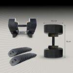 Mancuernas entrenamiento peso ajustable MX Select MX85 - Imagen 5